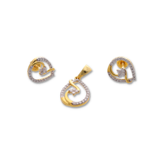 Swirl Pendant Earring Set